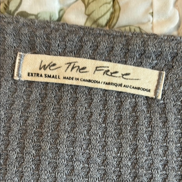 Free People blue grey long sleeve tunic oversized with Relaxed Fit - Picture 5 of 8